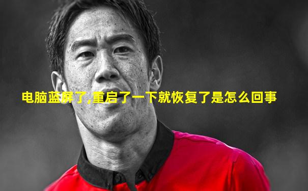 电脑蓝屏了,重启了一下就恢复了是怎么回事